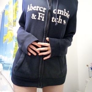Y2K ABERCROMBIE & FITCH SHERPA LINING HOODIE